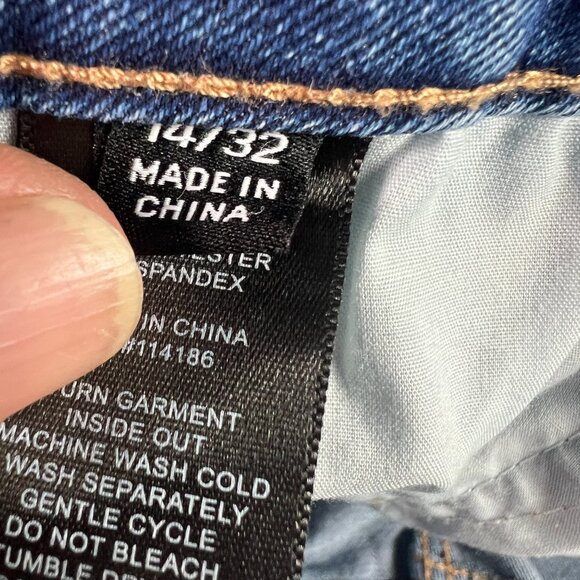 Frye Jeans Womens 34x28* High Rise Cropped Ankle Blue Faded Stretch Denim Tag 14 - Picture 8 of 16